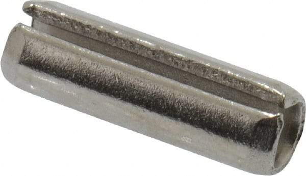 Value Collection - 5/32" Diam x 1/2" Long Slotted Spring Pin - Grade 18-8 Stainless Steel - Industrial Tool & Supply