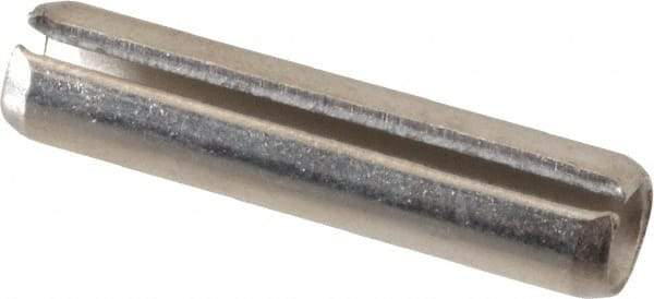 Value Collection - 1/4" Diam x 1-1/8" Long Slotted Spring Pin - Grade 18-8 Stainless Steel - Industrial Tool & Supply