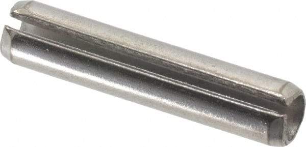Value Collection - 5/16" Diam x 1-1/2" Long Slotted Spring Pin - Grade 18-8 Stainless Steel - Industrial Tool & Supply