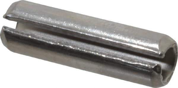 Value Collection - 3/8" Diam x 1-1/4" Long Slotted Spring Pin - Grade 18-8 Stainless Steel - Industrial Tool & Supply