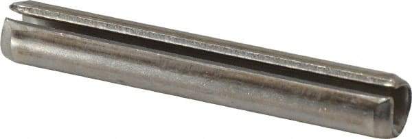 Value Collection - 3/8" Diam x 2-1/2" Long Slotted Spring Pin - Grade 18-8 Stainless Steel - Industrial Tool & Supply