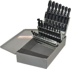 Triumph Twist Drill - 1/16 to 1/2", 135° Point, Oxide Finish, High Speed Steel Screw Machine Length Drill Bit Set - Industrial Tool & Supply