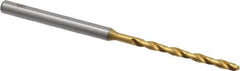 OSG - #47 130° Cobalt Jobber Drill - TiN Finish, Right Hand Cut, Spiral Flute, Straight Shank, 2-1/4" OAL, Standard Point - Industrial Tool & Supply