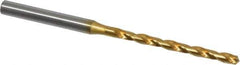 OSG - #30 130° Cobalt Jobber Drill - TiN Finish, Right Hand Cut, Spiral Flute, Straight Shank, 3-1/16" OAL, Standard Point - Industrial Tool & Supply