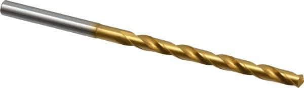OSG - #16 130° Cobalt Jobber Drill - TiN Finish, Right Hand Cut, Spiral Flute, Straight Shank, 3-5/8" OAL, Standard Point - Industrial Tool & Supply