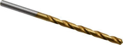 OSG - #13 130° Cobalt Jobber Drill - TiN Finish, Right Hand Cut, Spiral Flute, Straight Shank, 3-3/4" OAL, Standard Point - Industrial Tool & Supply