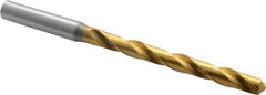 OSG - Letter O 130° Cobalt Jobber Drill - TiN Finish, Right Hand Cut, Spiral Flute, Straight Shank, 5" OAL, Standard Point - Industrial Tool & Supply