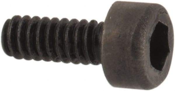 Value Collection - M1.6x0.35 Metric Coarse Hex Socket Drive, Socket Cap Screw - Grade 12.9 Alloy Steel, Black Oxide Finish, Fully Threaded, 4mm Length Under Head - Industrial Tool & Supply