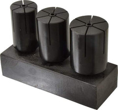 Interstate - 3 Piece 1/4" Increment Expanding Lathe Arbor Set - 1-1/2, 1-3/4, & 2" Arbors, 4" OAL - Industrial Tool & Supply