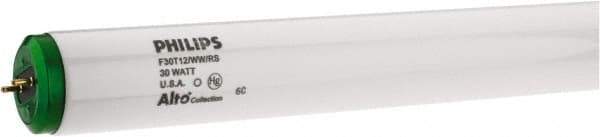 Philips - 30 Watt Fluorescent Tubular Medium Bi-Pin Lamp - 3,000°K Color Temp, 2,300 Lumens, 808 Volts, T12, 18,000 hr Avg Life - Industrial Tool & Supply
