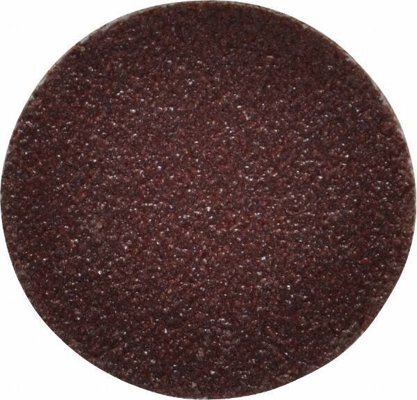 Merit Abrasives - 1" Disc Diam, 80 Grit, Aluminum Oxide Quick Change Disc - Type S Attaching System, Coated, Maroon, Medium Grade, 40,000 RPM - Industrial Tool & Supply