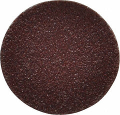 Merit Abrasives - 1" Disc Diam, 80 Grit, Aluminum Oxide Quick Change Disc - Type S Attaching System, Coated, Maroon, Medium Grade, 40,000 RPM - Industrial Tool & Supply
