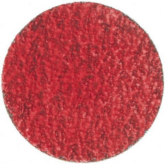 Merit Abrasives - 1-1/2" Disc Diam, 60 Grit, Ceramic Quick Change Disc - Type S Attaching System, Coated, Medium Grade, 30,000 RPM - Industrial Tool & Supply