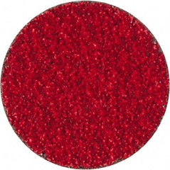 Merit Abrasives - 2" Disc Diam, 40 Grit, Ceramic Quick Change Disc - Type S Attaching System, Coated, Coarse Grade, 30,000 RPM - Industrial Tool & Supply