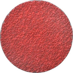 Merit Abrasives - 3" Disc Diam, 36 Grit, Ceramic Quick Change Disc - Type S Attaching System, Coated, Very Coarse Grade, 20,000 RPM - Industrial Tool & Supply