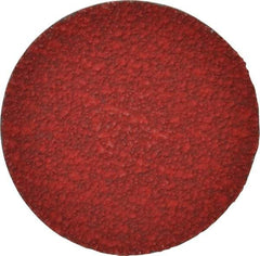 Merit Abrasives - 3" Disc Diam, 40 Grit, Ceramic Quick Change Disc - Type R Attaching System, Coated, Coarse Grade, 20,000 RPM - Industrial Tool & Supply