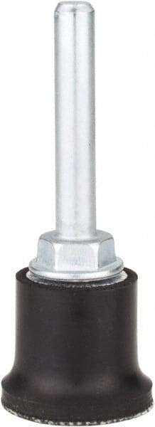 Merit Abrasives - 1" Diam Quick-Change Type R Disc Backing Pad - 1/4" Shank Diam, Medium Density, 40,000 RPM, Power-Lock Type 3 Compatible - Industrial Tool & Supply