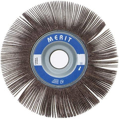 Merit Abrasives - 3-1/2" Diam, 60 Grit Ceramic Unmounted Flap Wheel - 5/8" Hole, 2" Wide, Coated, Medium Grade, 12,000 Max RPM , Cloth Backing - Industrial Tool & Supply