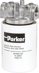 Parker - 3/4 NPTF, 10 Micron, Filter Assembly - Cellulose - Industrial Tool & Supply