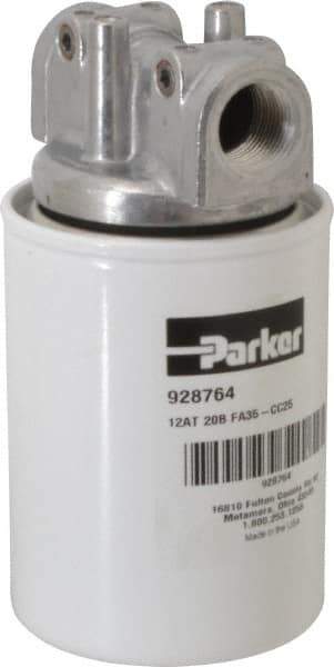Parker - 3/4 NPTF, 20 Micron, Filter Assembly - Microglass - Industrial Tool & Supply