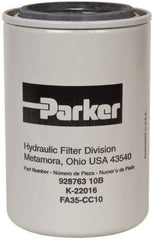 Parker - 3/4 Thread, Filter Element - Microglass - Industrial Tool & Supply