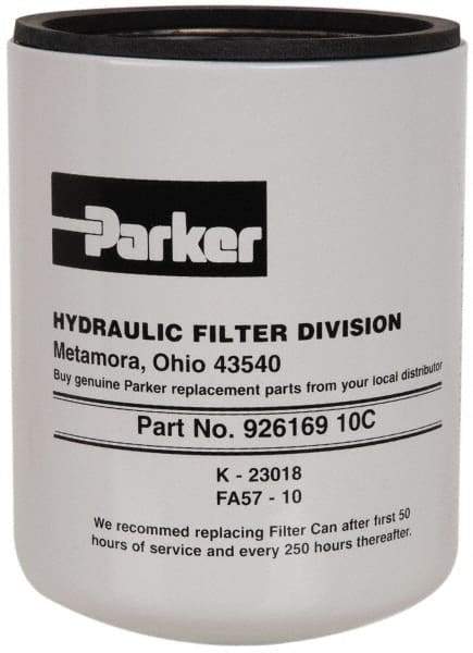 Parker - 1-1/4 Thread, Filter Element - Cellulose - Industrial Tool & Supply