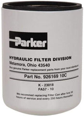 Parker - 1-1/4 Thread, Filter Element - Cellulose - Industrial Tool & Supply