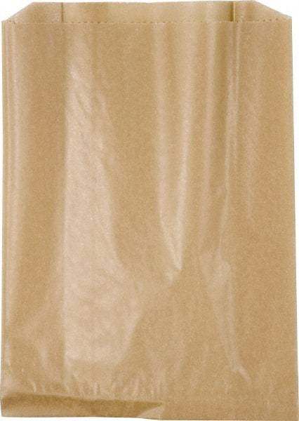 NuTrend Disposables - Brown, Waxed Kraft Paper, Wax-Lined Paper Bag - 7-1/2" Wide x 10 1/4" High - Industrial Tool & Supply