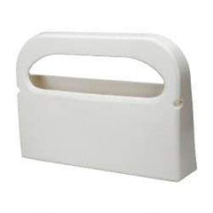 NuTrend Disposables - 500 Capacity White Plastic Toilet Seat Cover Dispenser - 11-1/2" High x 3-1/2" Deep, Holds 2 Half Fold Sleeves - Industrial Tool & Supply