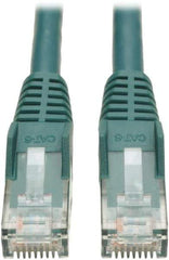 Tripp-Lite - Cat6, 24 AWG, 8 Wires, 550 MHz, Unshielded Network & Ethernet Cable - Green, PVC, 14' OAL - Industrial Tool & Supply