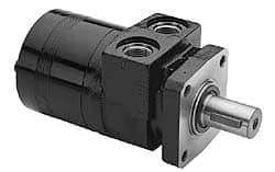 Parker - NPT Thread, 1/2" Port Size, 722 Max RPM, Bi Rotational, 4 Bolt Mount Hydraulic Motor - 1,800 Max psi, 15.9 Cu In Displacement, 180°F Max - Industrial Tool & Supply
