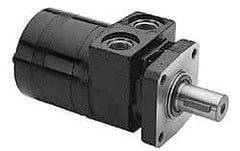 Parker - NPT Thread, 1/2" Port Size, 722 Max RPM, Bi Rotational, 4 Bolt Mount Hydraulic Motor - 1,800 Max psi, 13.9 Cu In Displacement, 180°F Max - Industrial Tool & Supply