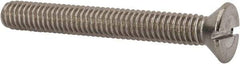 Value Collection - 5/16-18 UNC, 2-1/2" OAL Slotted Drive Machine Screw - Flat Head, Grade 316 Stainless Steel, Uncoated, Without Washer - Industrial Tool & Supply
