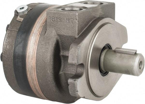 Parker - SAE Thread, 7/8-14" Port Size, 858 Max RPM, Bi Rotational, SAE A Mount Hydraulic Motor - 2,500 Max psi, 3.6 Cu In Displacement, 180°F Max - Industrial Tool & Supply