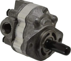 Parker - 3.1 GPM, 7/8-14 UNF-2B SAE Inlet Size, 2,500 RPM, 1/2" Shaft Diam, SAE AA Mount, Hydraulic Gear Pump - 3.15 GPM at 1,800 RPM, 6.3 GPM at 3,600 RPM, 2,500 psi Max Working Pressure, 7/8-14 SAE Port Size - Industrial Tool & Supply