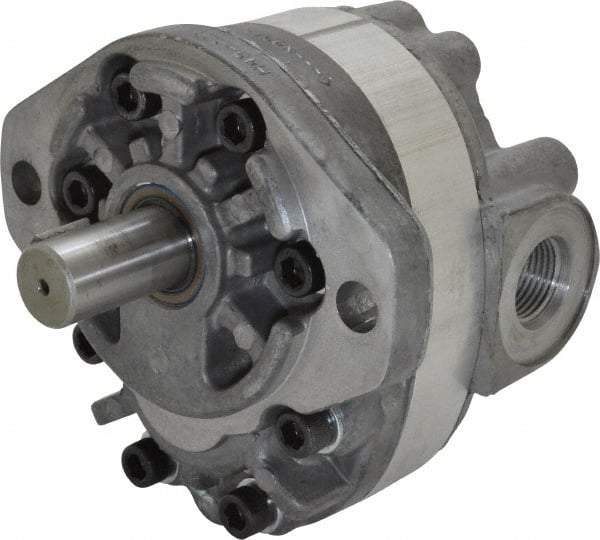 Parker - 9.2 GPM, 1-1/6-12 UNF-2B SAE Inlet Size, 2,500 RPM, 3/4" Shaft Diam, SAE A Mount, Hydraulic Gear Pump - 9.18 GPM at 1,800 RPM, 18.36 GPM at 3,600 RPM, 2,500 psi Max Working Pressure, 1-1/16-12 SAE Port Size - Industrial Tool & Supply