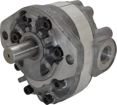 Parker - 9.2 GPM, 1-1/6-12 UNF-2B SAE Inlet Size, 2,500 RPM, 3/4" Shaft Diam, SAE A Mount, Hydraulic Gear Pump - 9.18 GPM at 1,800 RPM, 18.36 GPM at 3,600 RPM, 2,500 psi Max Working Pressure, 1-1/16-12 SAE Port Size - Industrial Tool & Supply