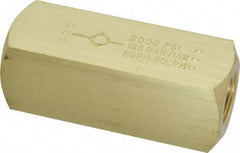 Parker - 8 GPM 3/8 Inlet Brass Hydraulic Control Valve - 3/8-18 Thread - Industrial Tool & Supply