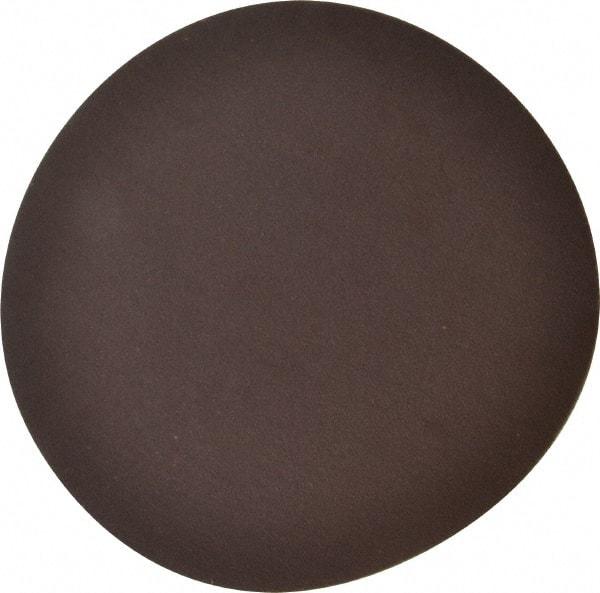 Norton - 6" Diam, 320 Grit Aluminum Oxide Adhesive PSA Disc - Very Fine Grade, Brown, Cloth Backing, Flexible - Industrial Tool & Supply