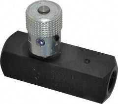 Parker - 5 GPM 1/4 Inlet Steel Hydraulic Control Valve - 1/4-18 Thread - Industrial Tool & Supply