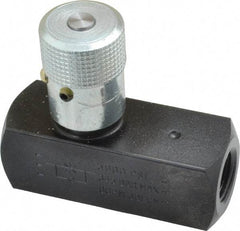 Parker - 8 GPM 3/8 Inlet Steel Hydraulic Control Valve - 3/8-18 Thread - Industrial Tool & Supply