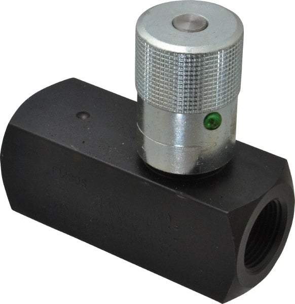 Parker - 25 GPM 3/4 Inlet Steel Hydraulic Control Valve - 3/4-14 Thread - Industrial Tool & Supply