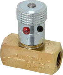 Parker - 3 GPM 1/8 Inlet Brass Hydraulic Control Valve - 1/8-27 Thread - Industrial Tool & Supply