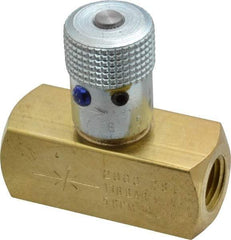 Parker - 5 GPM 1/4 Inlet Brass Hydraulic Control Valve - 1/4-18 Thread - Industrial Tool & Supply