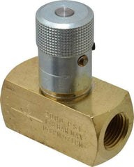 Parker - 15 GPM 1/2 Inlet Brass Hydraulic Control Valve - 1/2-14 Thread - Industrial Tool & Supply