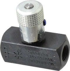 Parker - 5 GPM 1/4 Inlet Steel Hydraulic Control Valve - 1/4-18 Thread - Industrial Tool & Supply