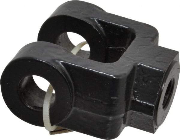 Schrader Bellows - 7/16-20 Thread, Hydraulic Cylinder Female Rod Clevis - 4,250 Lb Capacity - Industrial Tool & Supply