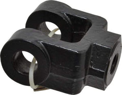Schrader Bellows - 7/16-20 Thread, Hydraulic Cylinder Female Rod Clevis - 4,250 Lb Capacity - Industrial Tool & Supply