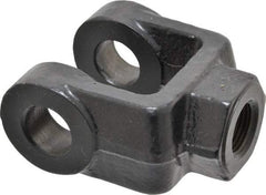 Schrader Bellows - 3/4-16 Thread, Hydraulic Cylinder Female Rod Clevis - 11,200 Lb Capacity - Industrial Tool & Supply