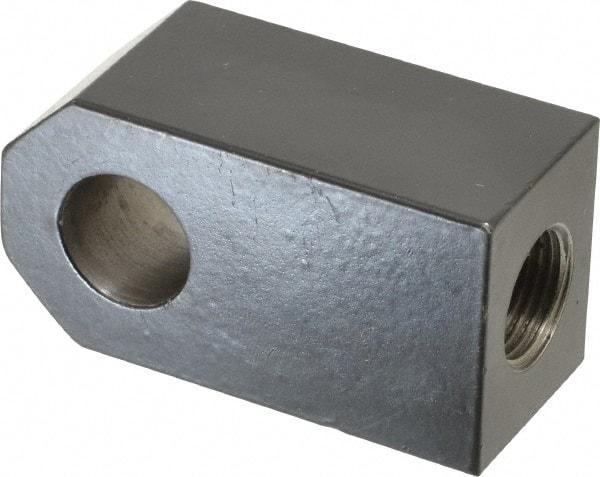 Schrader Bellows - 3/4-16 Thread, Hydraulic Cylinder Female Rod Eye - 12,100 Lb Capacity, 2-13/16" OAL - Industrial Tool & Supply